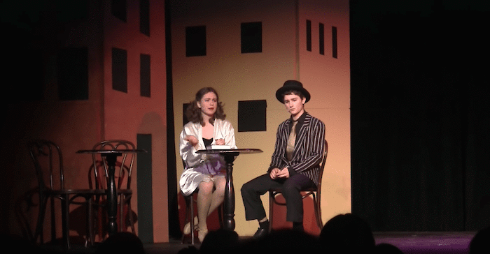 Nathan and Adelaide in "Guys and Dolls" - Spring 2019 (Photo: JJHS)